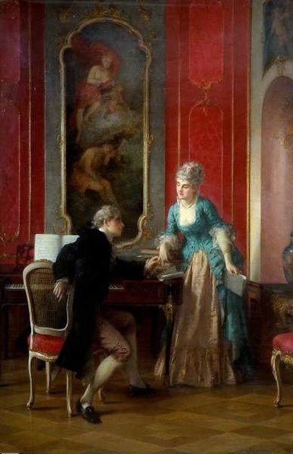 The Music Leson by Otto Erdmann, 1879